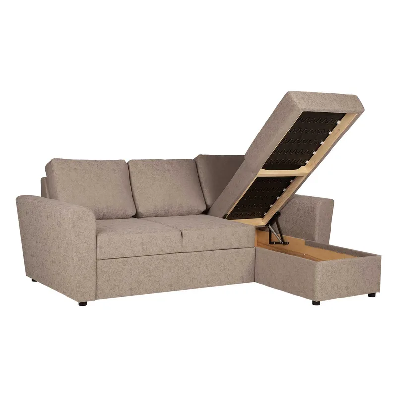 Hörnbäddsoffa Fenor - Beige - Möbler - Vardagsrum - Bäddsoffor - Hörnbäddsoffa