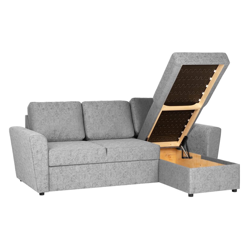 Hörnbäddsoffa Fenor - Grå - Möbler - Vardagsrum - Bäddsoffor - Hörnbäddsoffa
