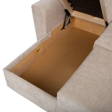 Hörnbäddsoffa Fenor - ljusbeige - Möbler - Vardagsrum - Bäddsoffor