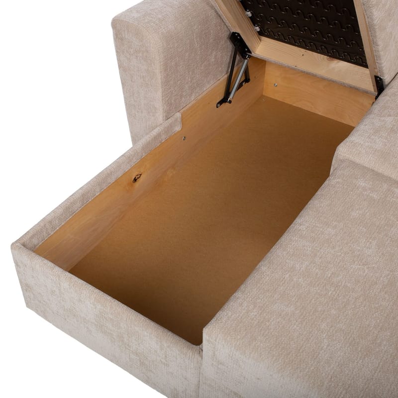 Hörnbäddsoffa Fenor - ljusbeige - Möbler - Vardagsrum - Bäddsoffor