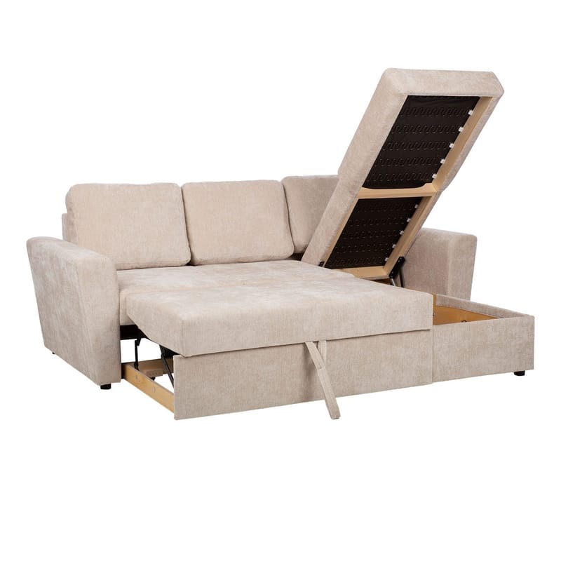 Hörnbäddsoffa Fenor - ljusbeige - Möbler - Vardagsrum - Bäddsoffor