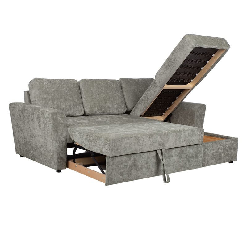 Hörnbäddsoffa Fenor - Ljusgrön - Möbler - Vardagsrum - Bäddsoffor - Hörnbäddsoffa