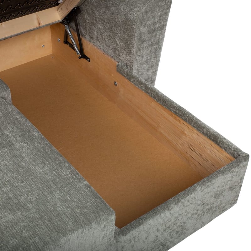 Hörnbäddsoffa Fenor - Ljusgrön - Möbler - Vardagsrum - Bäddsoffor - Hörnbäddsoffa