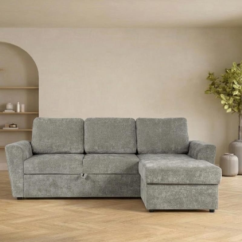Hörnbäddsoffa Fenor - Ljusgrön - Möbler - Vardagsrum - Bäddsoffor - Hörnbäddsoffa