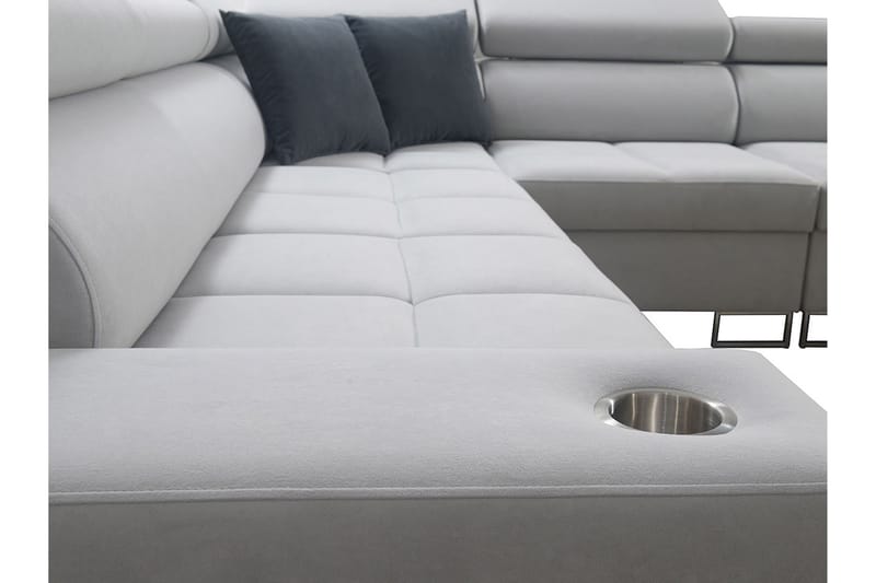 FIORANO 4-sits Hörnbäddsoffa Höger - Brun - Möbler - Vardagsrum - Bäddsoffor - Hörnbäddsoffa
