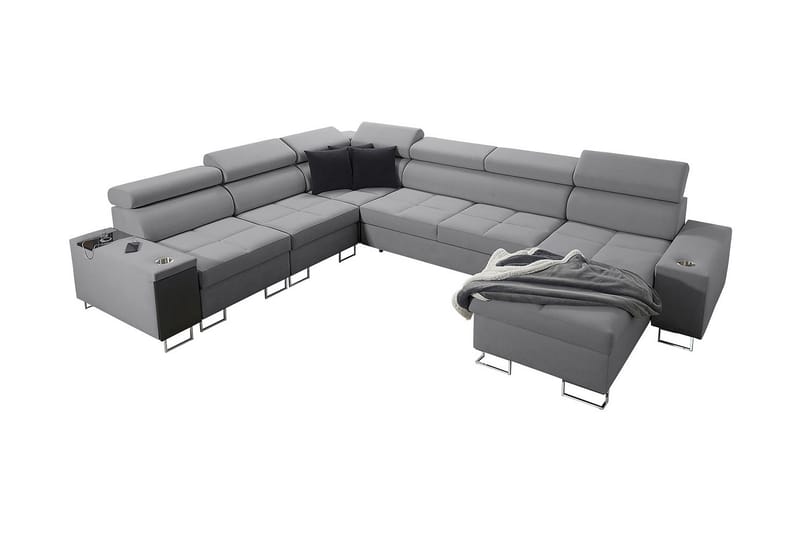 FIORANO Bäddsoffa - Ljusgrå - Möbler - Vardagsrum - Bäddsoffor - Hörnbäddsoffa