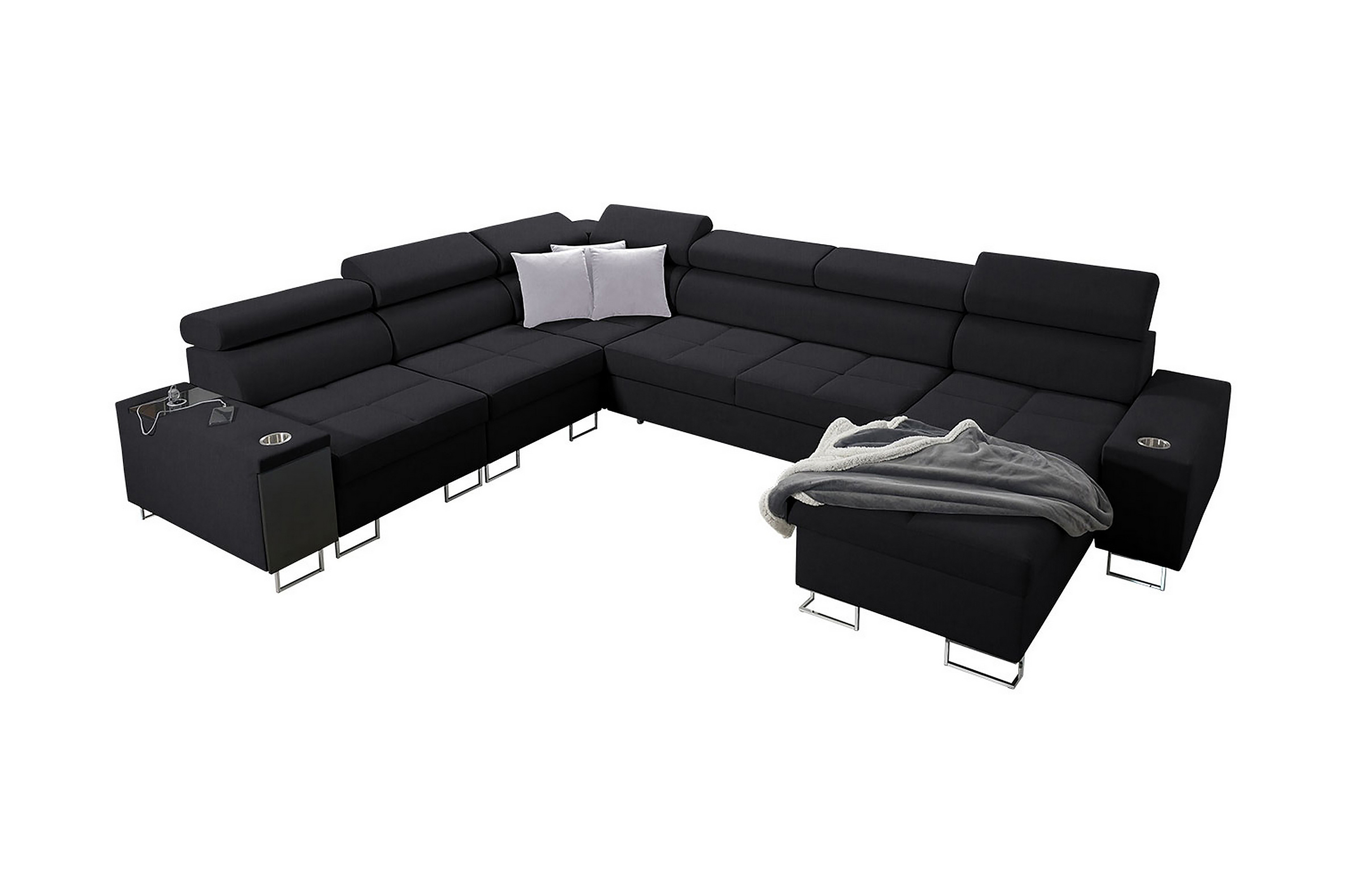 fiorano bäddsoffa universal - svart