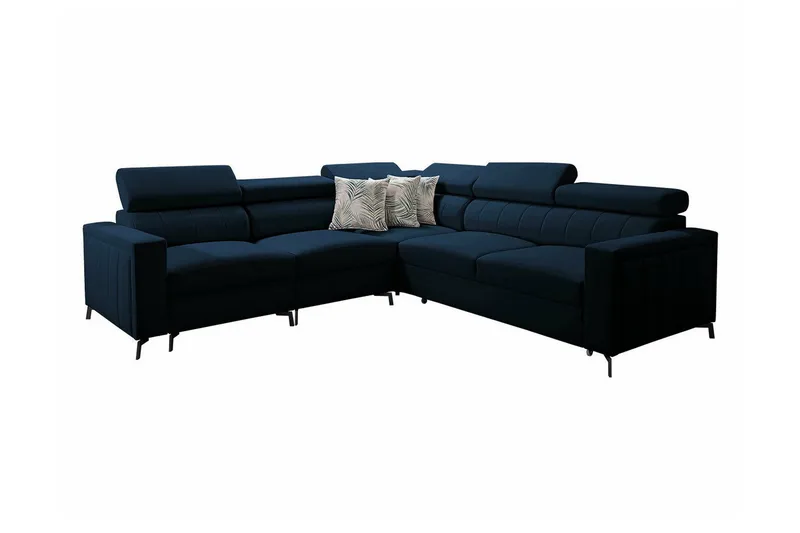 Galbally 4-sits Hörnbäddsoffa NO_BRAND Dark blue