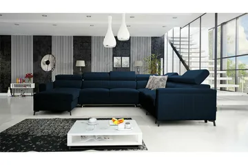 Galbally 5-sits Hörnbäddsoffa Dark blue - Möbler - Vardagsrum - Bäddsoffor - Hörnbäddsoffa
