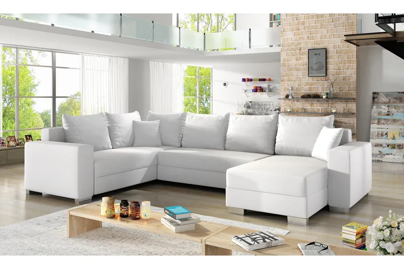 Gallicanta Hörnbäddsoffa, Vit