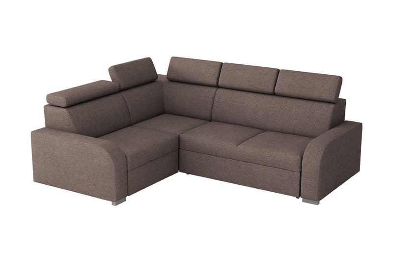 GRAVEL Bäddhörnsoffa Vändbar Brun - Möbler - Vardagsrum - Bäddsoffor - Hörnbäddsoffa