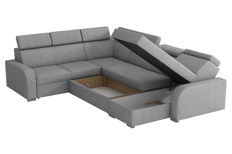 GRAVEL Hörnsoffa Large Brun - Möbler - Vardagsrum - Bäddsoffor - Hörnbäddsoffa
