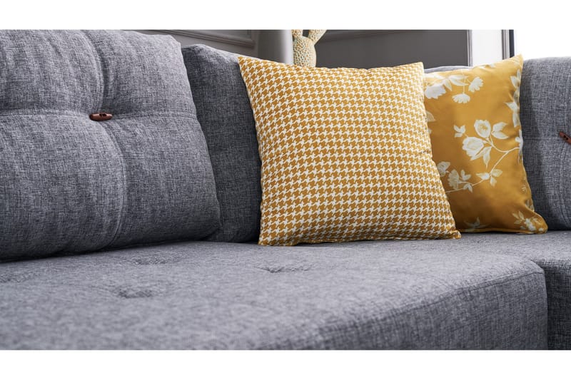 IRELAND Bäddsoffa  Grå - Möbler - Vardagsrum - Bäddsoffor - Hörnbäddsoffa