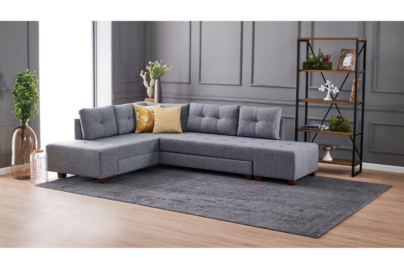 IRELAND Bäddsoffa  Grå - Möbler - Vardagsrum - Bäddsoffor - Hörnbäddsoffa
