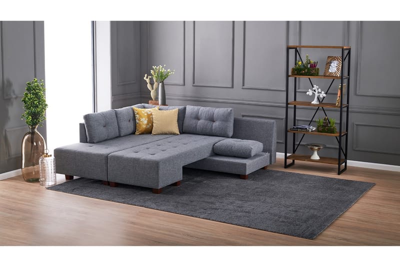 IRELAND Bäddsoffa  Grå - Möbler - Vardagsrum - Bäddsoffor - Hörnbäddsoffa