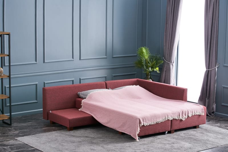 IRELAND Bäddsoffa  Röd - Möbler - Vardagsrum - Bäddsoffor - Hörnbäddsoffa