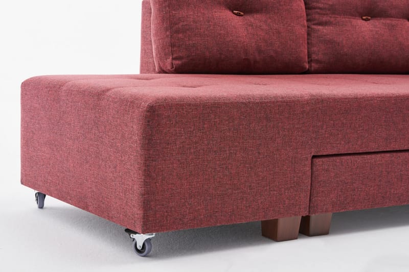 IRELAND Bäddsoffa  Röd - Möbler - Vardagsrum - Bäddsoffor - Hörnbäddsoffa