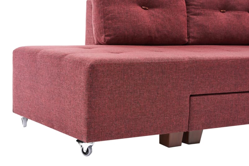 IRELAND Bäddsoffa  Röd - Möbler - Vardagsrum - Bäddsoffor - Hörnbäddsoffa