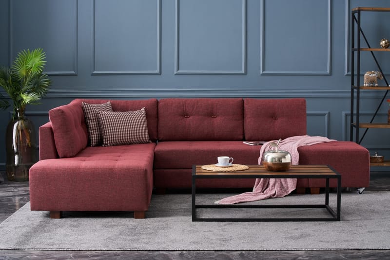IRELAND Bäddsoffa  Röd - Möbler - Vardagsrum - Bäddsoffor - Hörnbäddsoffa
