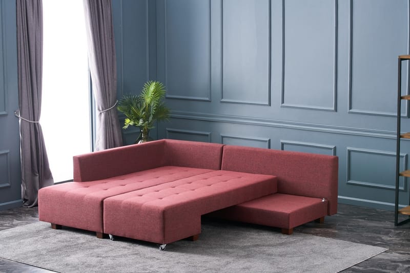IRELAND Bäddsoffa  Röd - Möbler - Vardagsrum - Bäddsoffor - Hörnbäddsoffa