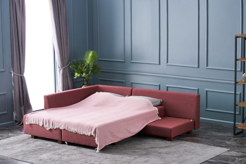 IRELAND Bäddsoffa  Röd - Möbler - Vardagsrum - Bäddsoffor - Hörnbäddsoffa