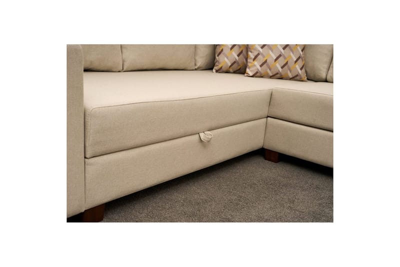 Hörnbäddsoffa Iroulport Arzilla Höger Grädde - Grädde - Möbler - Vardagsrum - Bäddsoffor - Hörnb äddsoffa