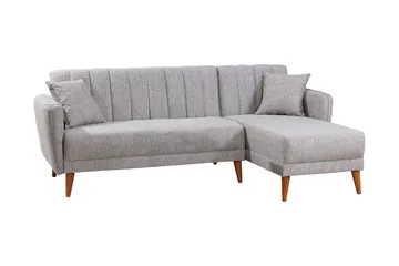 Jenick Hörnbäddsoffa - Grå - Möbler - Vardagsrum - Bäddsoffor - Bäddsoffa divan