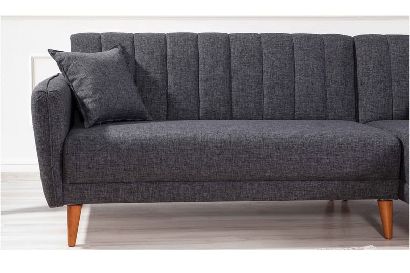 Jenick Hörnbäddsoffa - Mörkgrå - Möbler - Vardagsrum - Bäddsoffor - Hörnbäddsoffa