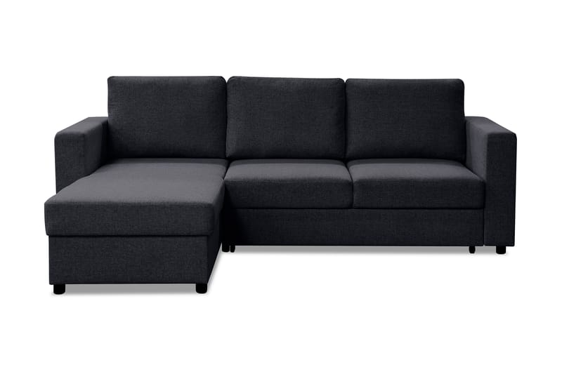 JULES Bäddsoffa 3-sits med Divan Vänster Mörkgrå - Möbler - Vardagsrum - Bäddsoffor - Hörnbäddsoffa