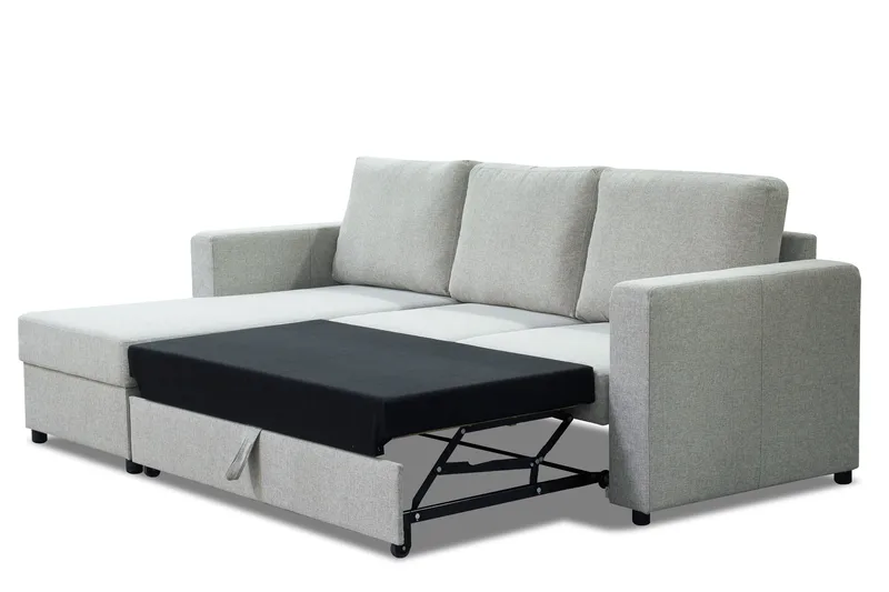 Julia Bäddsoffa 3-sits med Divan Vänster - Beige - Möbler - Vardagsrum - Bäddsoffor - Hörnbäddsoffa