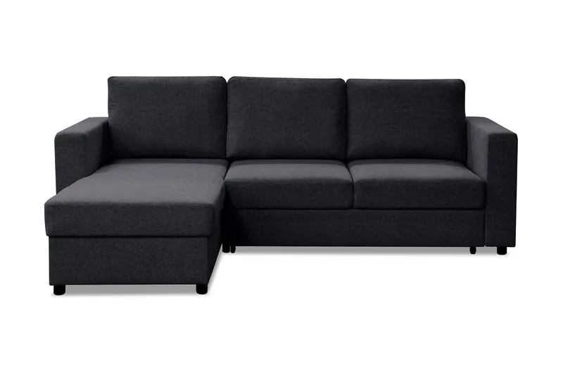 Julia Bäddsoffa 3-sits med Divan Vänster - Mörkgrå - Möbler - Vardagsrum - Bäddsoffor - Hörnbäddsoffa