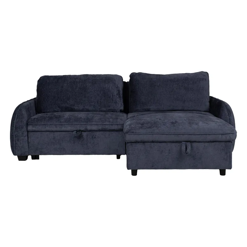 Hörnbäddsoffa Klevor - Blå - Möbler - Vardagsrum - Bäddsoffor - Hörnbäddsoffa