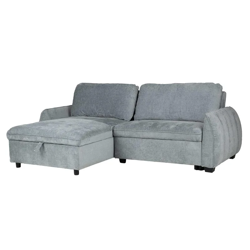 Hörnbäddsoffa Klevor - blågrön - Möbler - Vardagsrum - Bäddsoffor - Hörnbäddsoffa