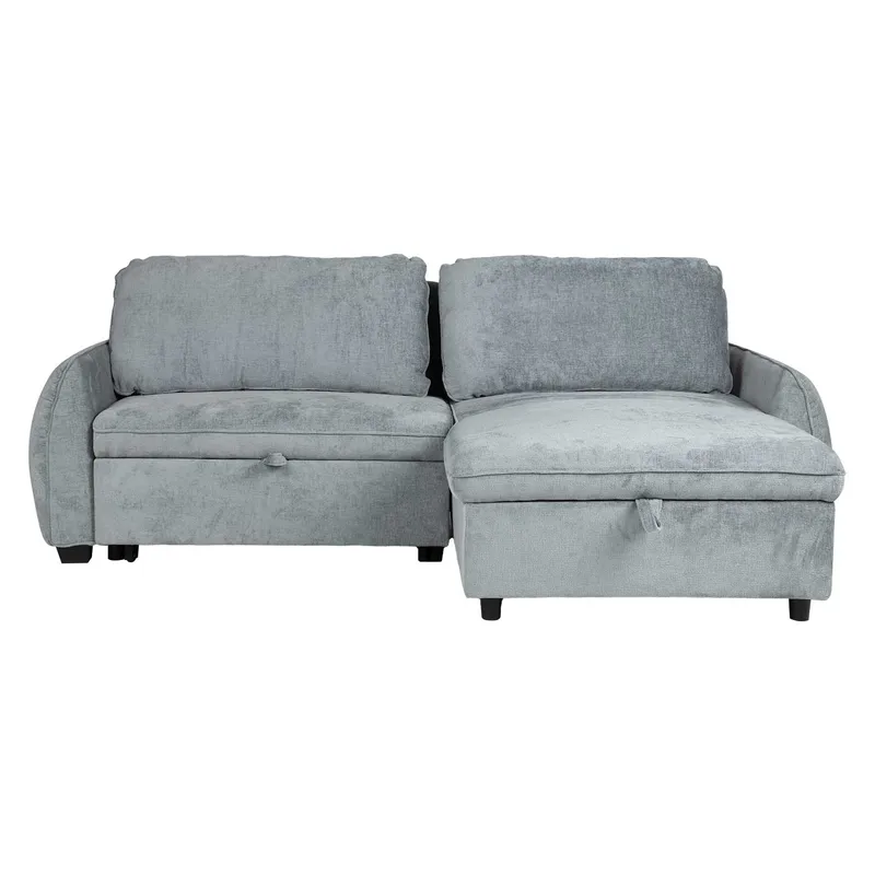 Hörnbäddsoffa Klevor - blågrön - Möbler - Vardagsrum - Bäddsoffor - Hörnbäddsoffa