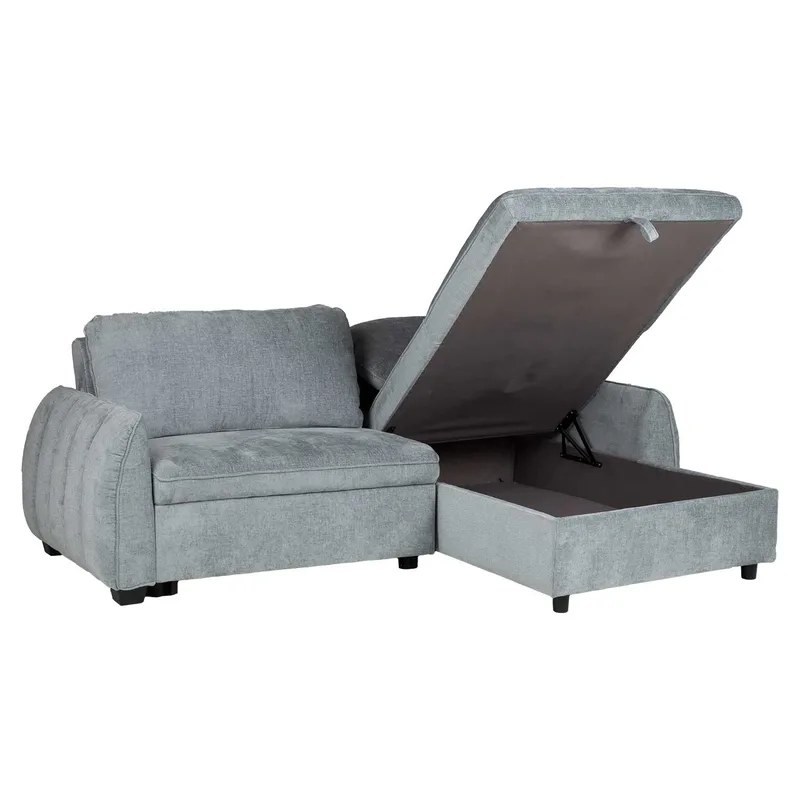 Hörnbäddsoffa Klevor - blågrön - Möbler - Vardagsrum - Bäddsoffor - Hörnbäddsoffa