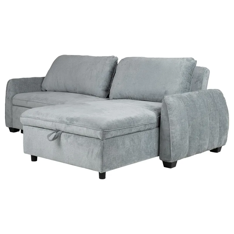 Hörnbäddsoffa Klevor - blågrön - Möbler - Vardagsrum - Bäddsoffor - Hörnbäddsoffa