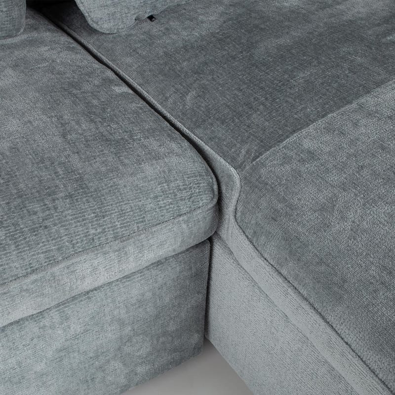 Hörnbäddsoffa Klevor - blågrön - Möbler - Vardagsrum - Bäddsoffor - Hörnbäddsoffa