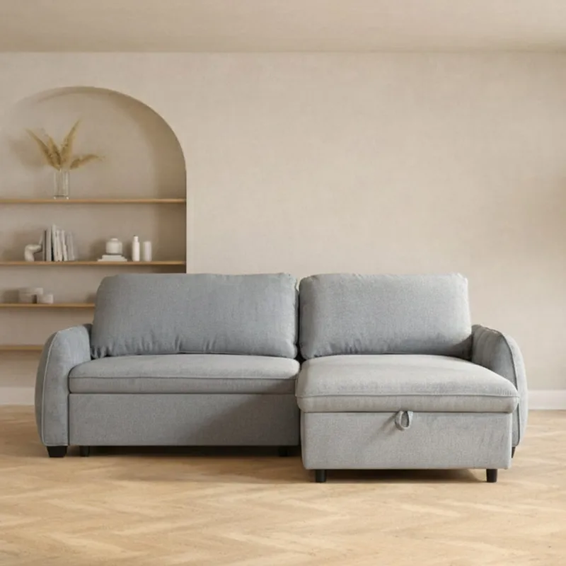 Hörnbäddsoffa Klevor - blågrön - Möbler - Vardagsrum - Bäddsoffor - Hörnbäddsoffa