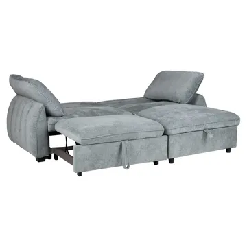 Hörnbäddsoffa Klevor - blågrön - Möbler - Vardagsrum - Bäddsoffor