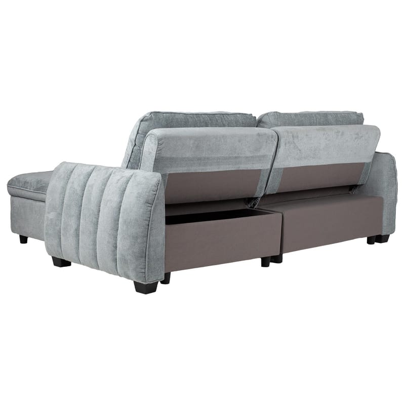 Hörnbäddsoffa Klevor - blågrön - Möbler - Vardagsrum - Bäddsoffor - Hörnbäddsoffa