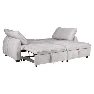 Hörnbäddsoffa Klevor - Ljusgrå - Möbler - Vardagsrum - Bäddsoffor