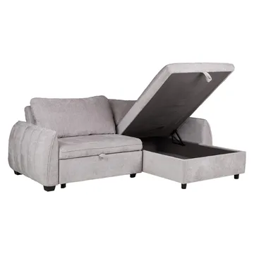 Hörnbäddsoffa Klevor - Ljusgrå - Möbler - Vardagsrum - Bäddsoffor