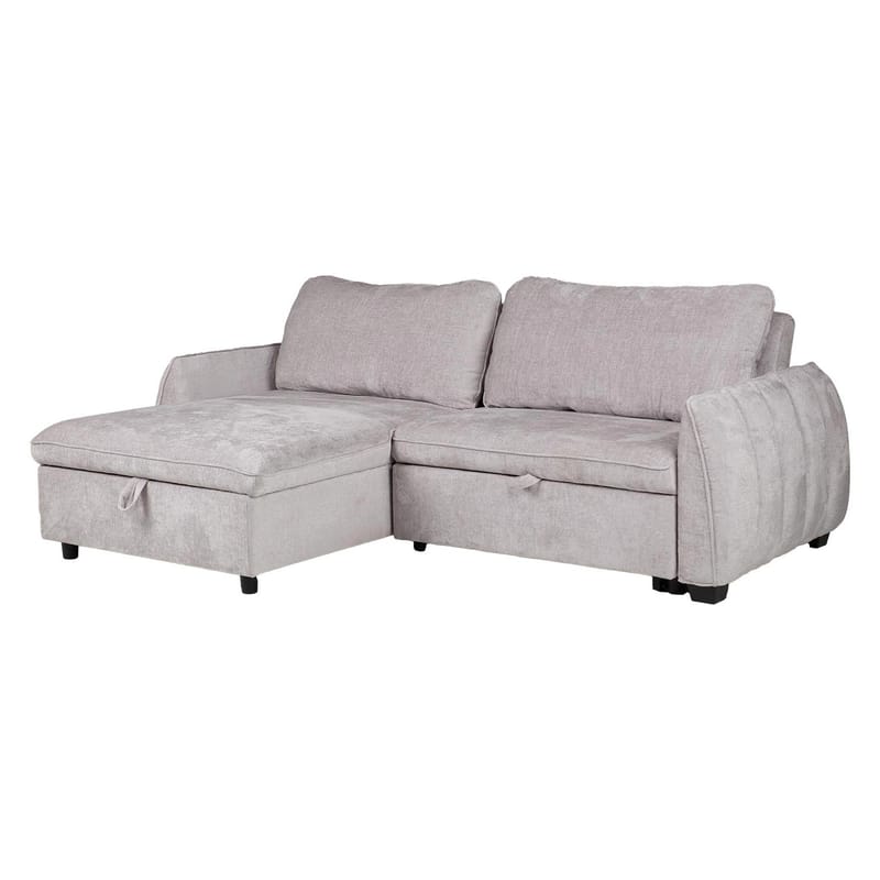 Hörnbäddsoffa Klevor - Ljusgrå - Möbler - Vardagsrum - Bäddsoffor - Hörnbäddsoffa