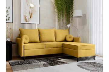 Knocklong 3-sits Hörnbäddsoffa - Gul - Möbler - Vardagsrum - Bäddsoffor - Bäddsoffa divan