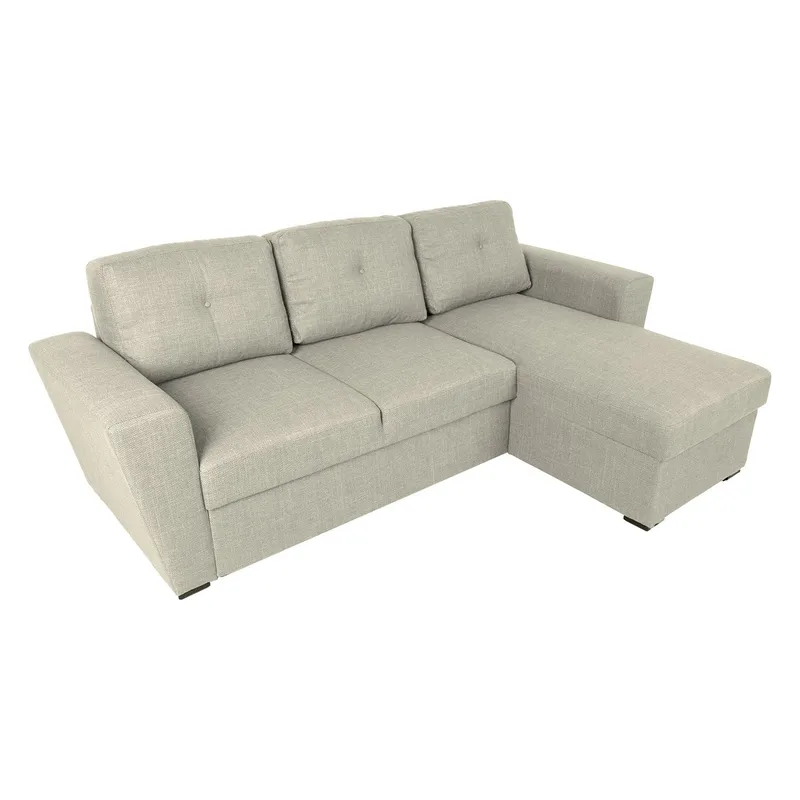 Hörnbäddsoffa Korsvik - Beige - Möbler - Vardagsrum - Bäddsoffor - Hörnbäddsoffa