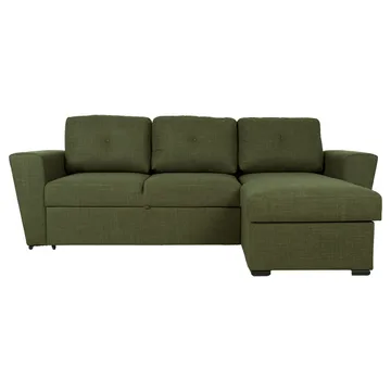 Hörnbäddsoffa Korsvik - Grön - Möbler - Vardagsrum - Bäddsoffor