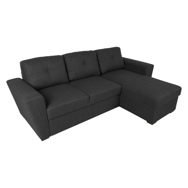 Hörnbäddsoffa Korsvik - Mörkgrå - Möbler - Vardagsrum - Bäddsoffor - Hörnbäddsoffa
