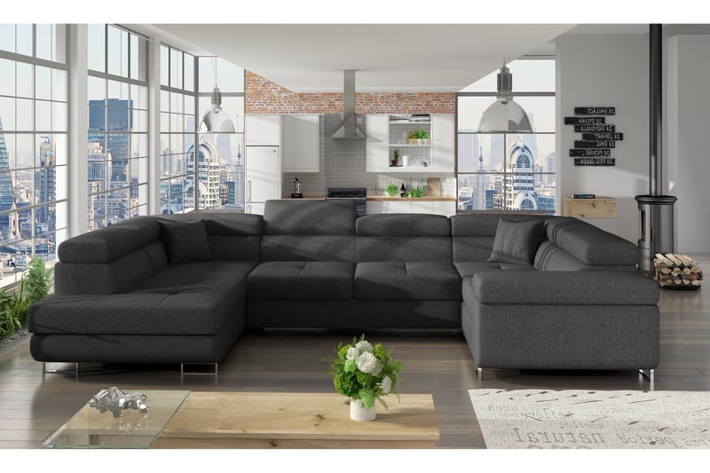 Marcelle Hörnbäddsoffa, Grå