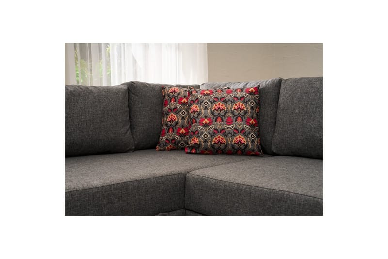 Hörnbäddsoffa Matlerdnburg Vänster Grå - Mörkgrå - Möbler - Vardagsrum - Bäddsoffor - Hörnbäddsoffa