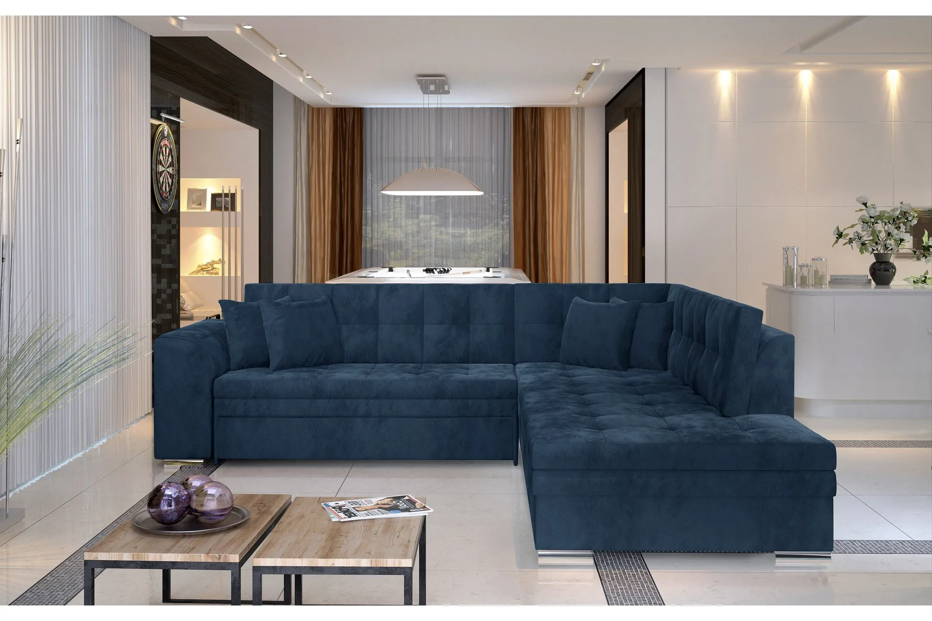 Moclino H&ouml;rnb&auml;ddsoffa - Bl&aring;